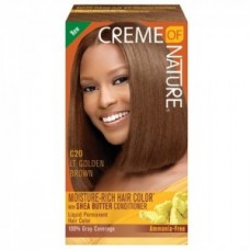 Creme Of Nature Moisture Rich Hair Color Kit C20 Light Golden Brown